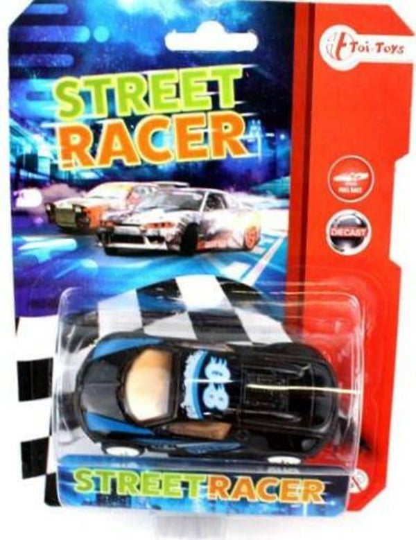 Toi-toys Street Racer  Zwart - 8 Cm