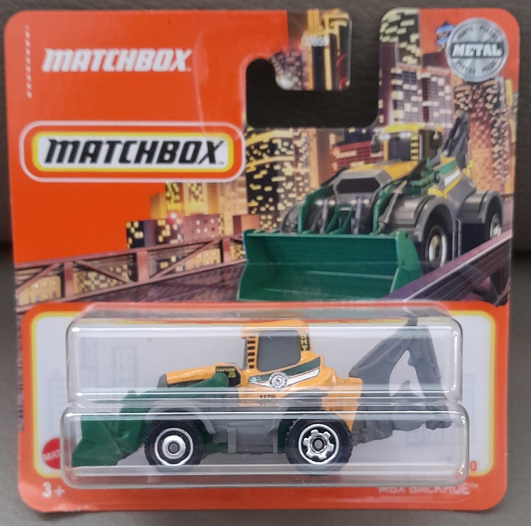 Matchbox MBX Backhoe Oranje 68/100