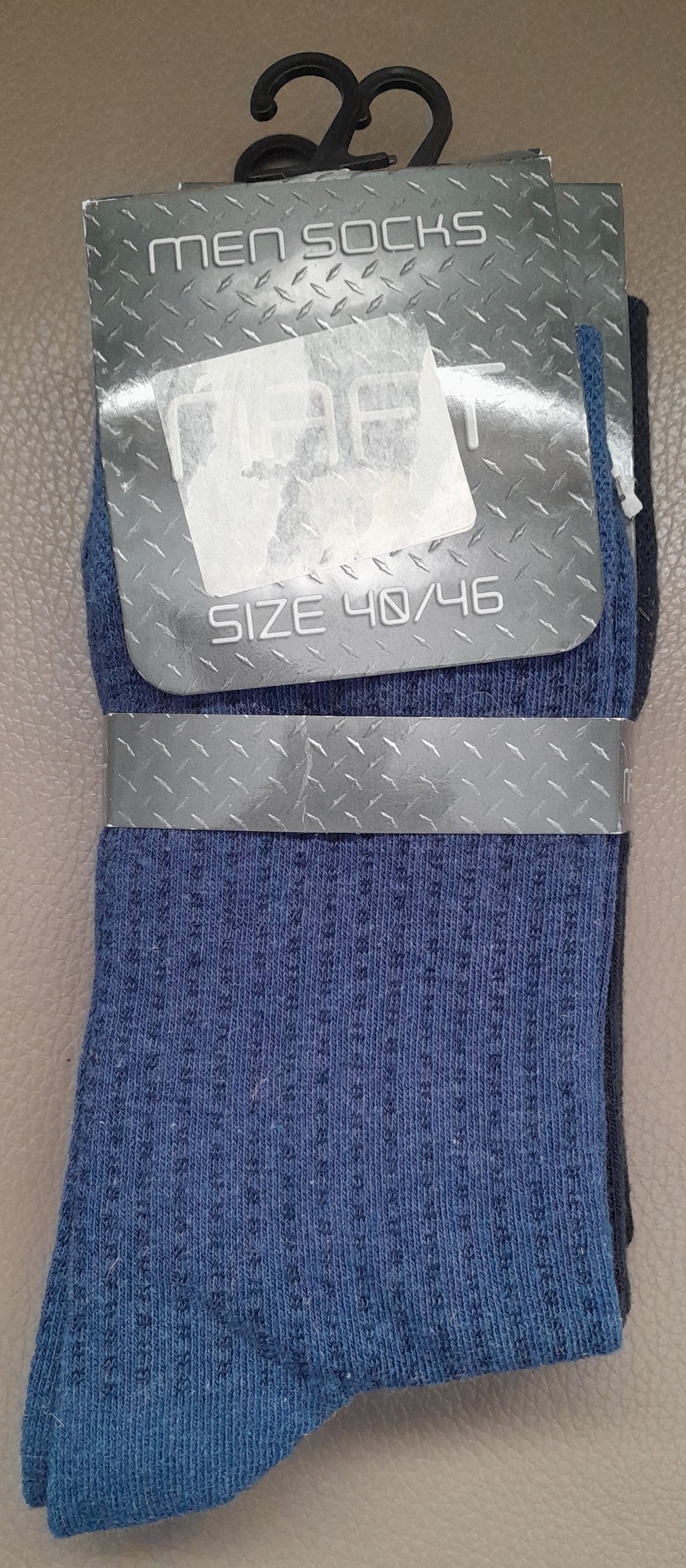 Men Socks Naft Gestreept Zwart/Grijs/Bauw Maat 40-46