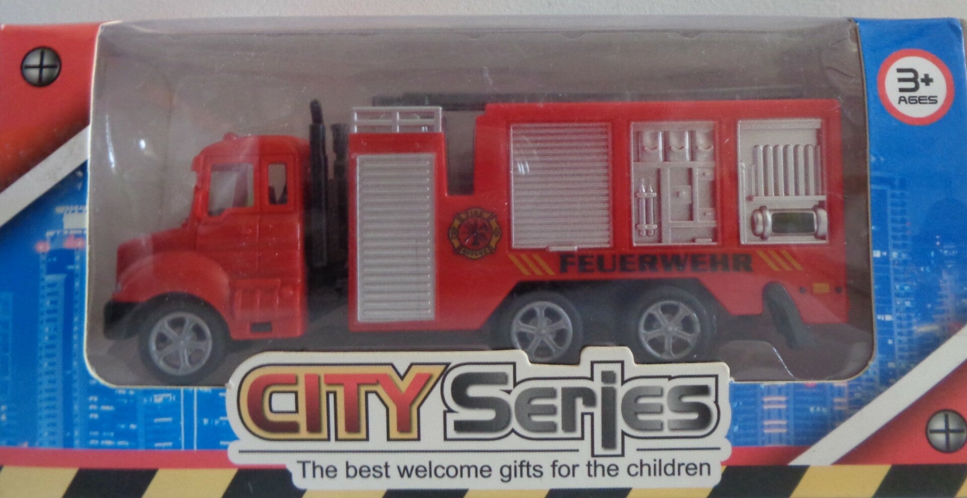 Brandweer Auto 13 cm rood