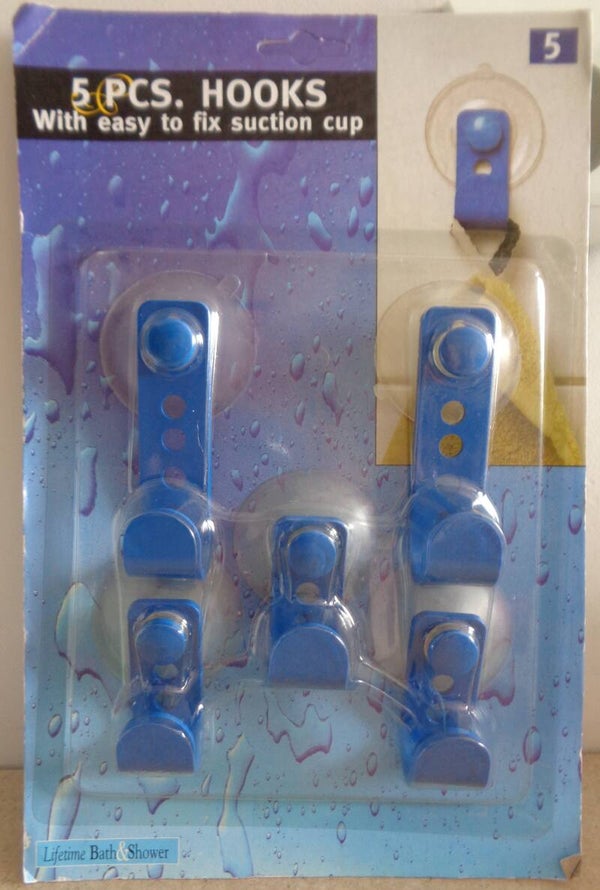 Badkamer Haken Met Zuignappen 5 Stuks