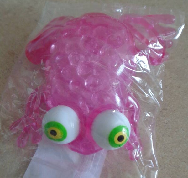 ABC Stressbal Orbeez Kikker 10 Cm Roze