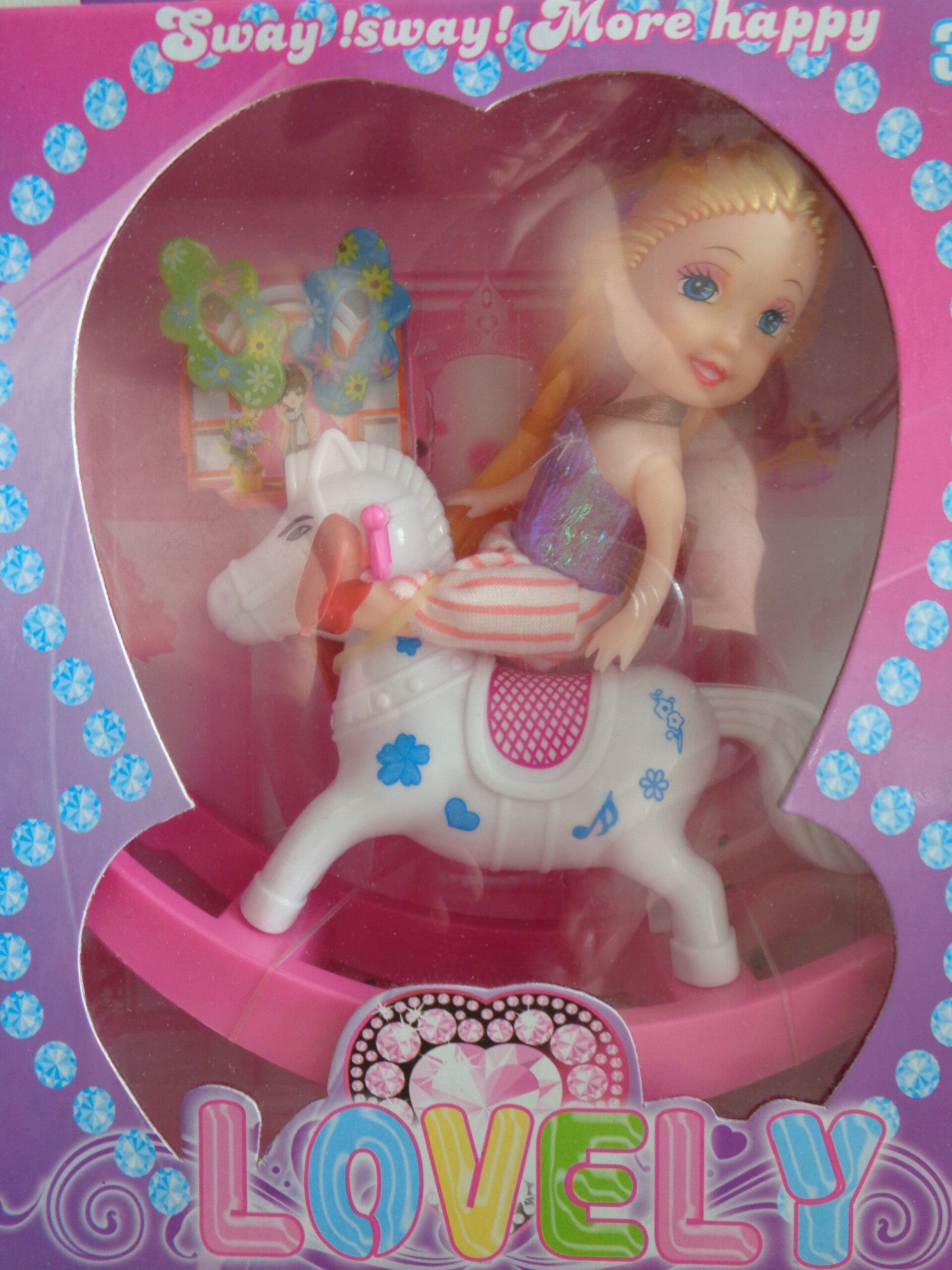 LG-Imports Lovely meisjes Roze Topje 16 x 13 cm 4-delig