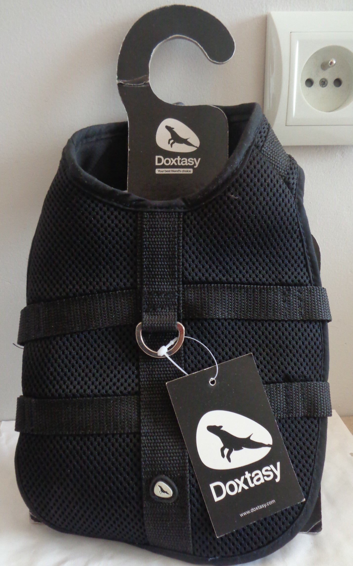 Doxtasy Hondentuig Dog Harness Coat Mesh Black  - Maat XS of S