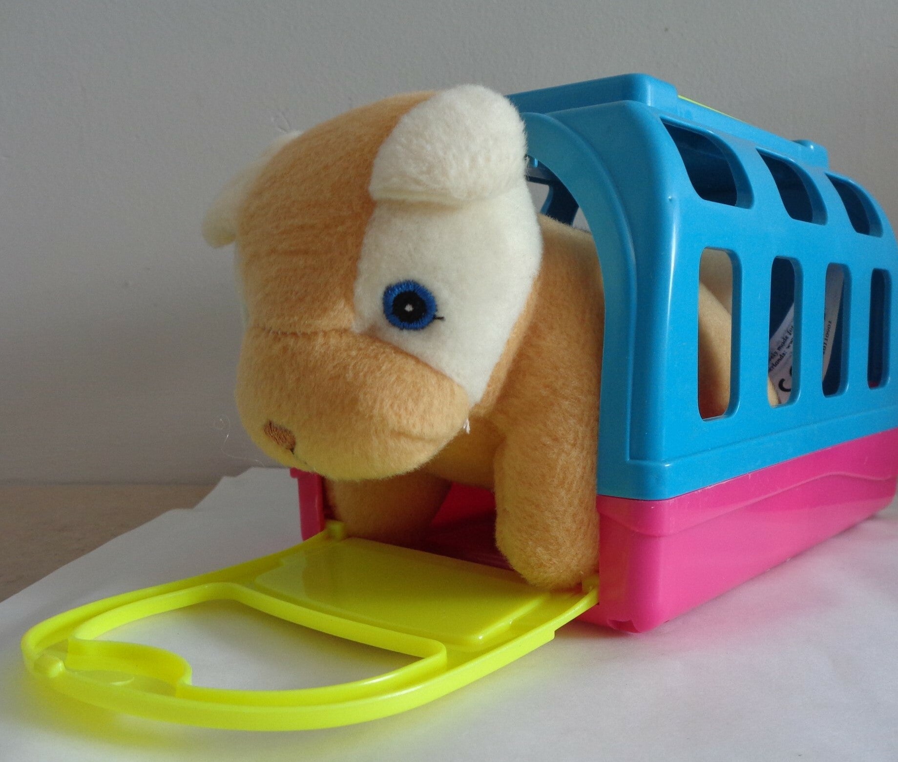 Jonotoys Hond Met Bench 14 Cm Blauw