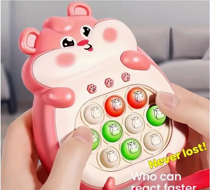 Fidget Pop iT Speelgoed - Hamster Roze Duw Spel