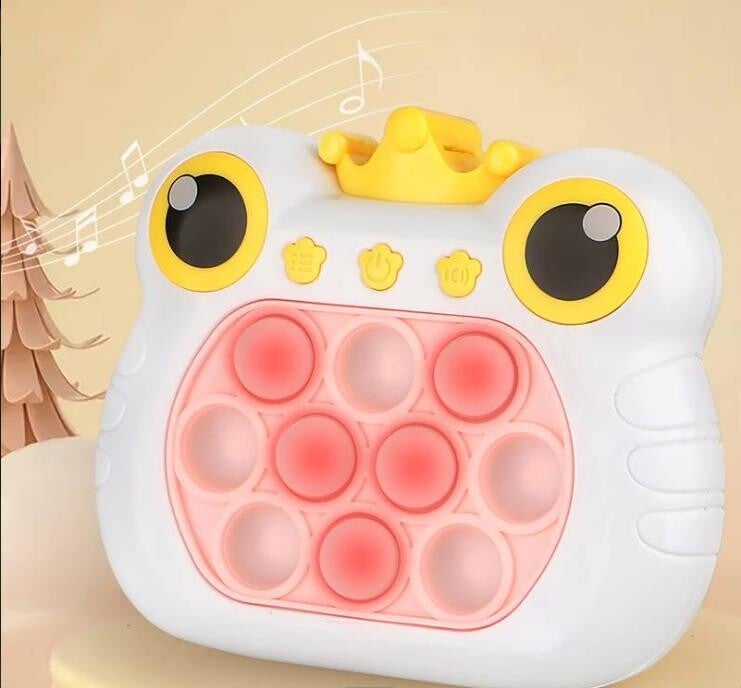 Fidget Pop iT Speelgoed - Kikker Wit Duw Spel