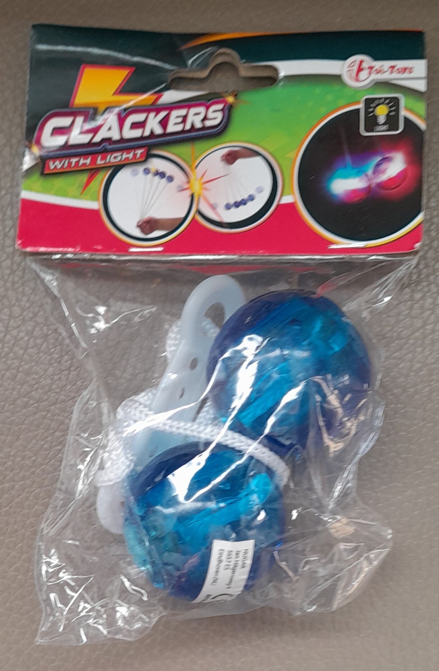Toi-Toys Clackers Met Licht Blauw