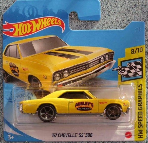 Hot Wheels HW Speed Graphics 8/10 Type ‘67 Chevelle SS 396 Geel