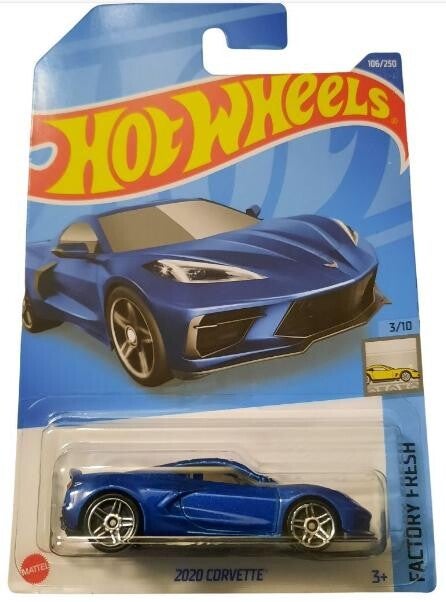 Hot Wheels Factory Fresh 3/10 Type 2020 Corvette Blauw