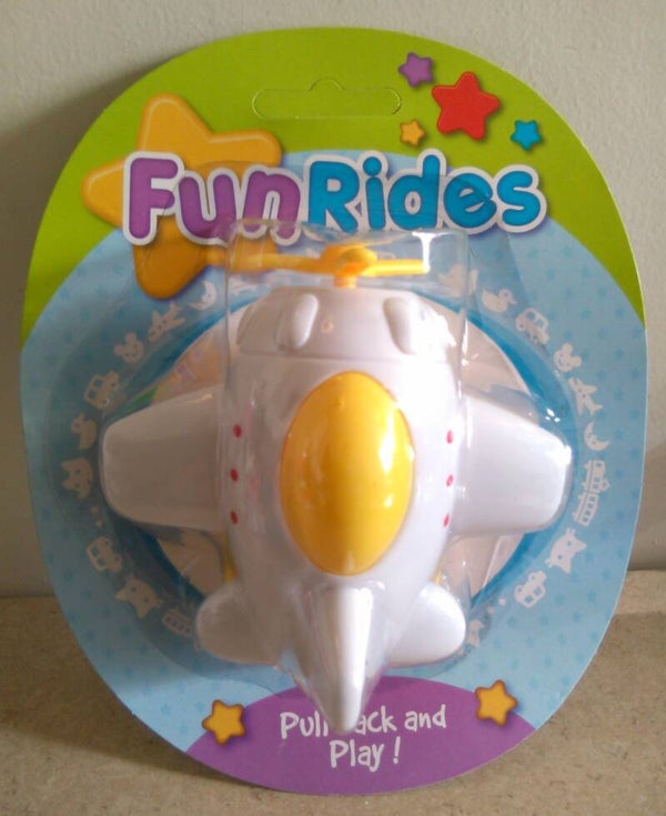 Fun Rides Vliegtuig Wit  12 Maand