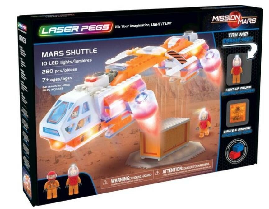 Laser Pegs Mission Mars Shuttle - Constructiespeelgoed