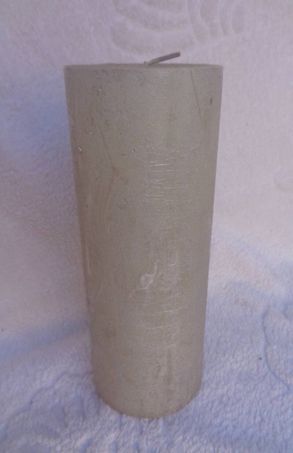 Stompkaars Rustiek Metallic Zilver 18 cm