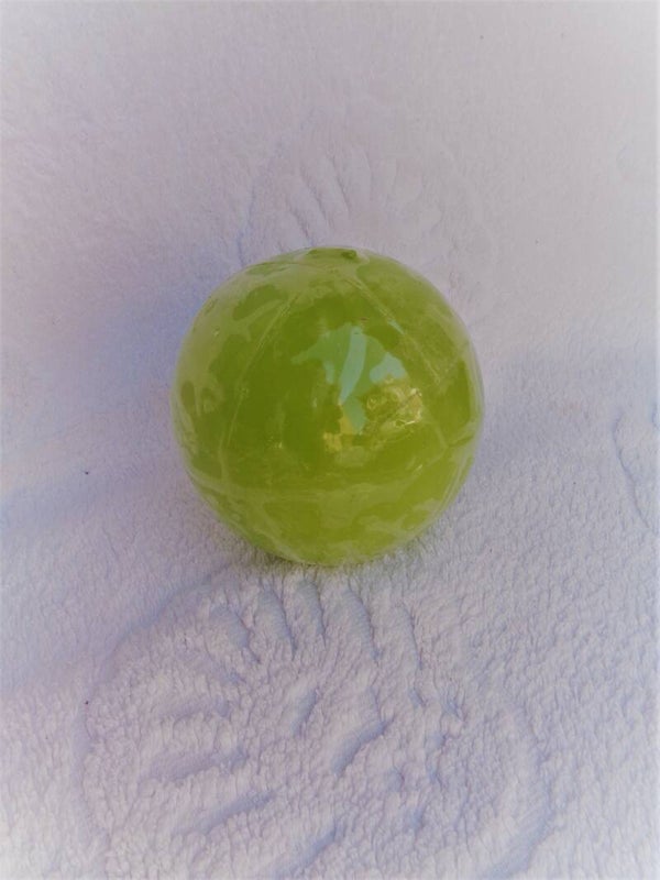 Rustiek bolkaars Groen 10 cm