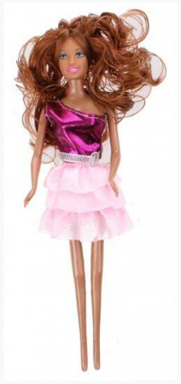 Eddy Toys Kids Fun Tienerpop Brigitte Bruin/Roze