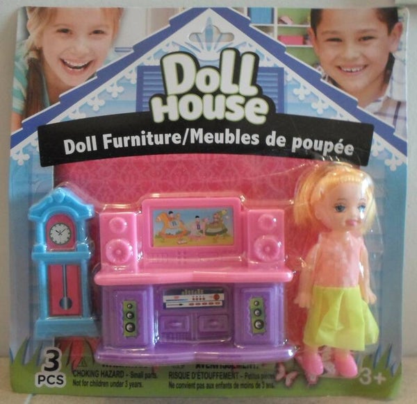 ABC Poppenhuis Meubelen Woonkamer 3 Delig