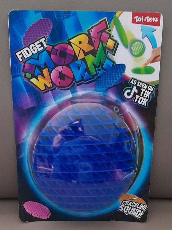Fidget Morf Worm Blauw