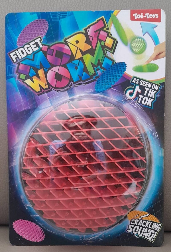 Fidget Morf Worm Rood