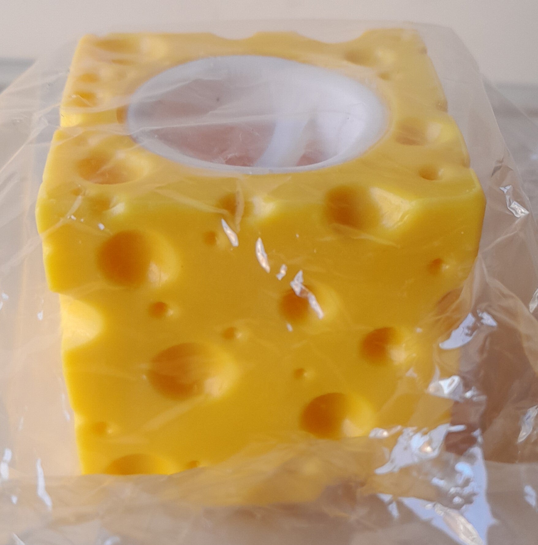 Stressbal Knijpkaas Met Muis Wit