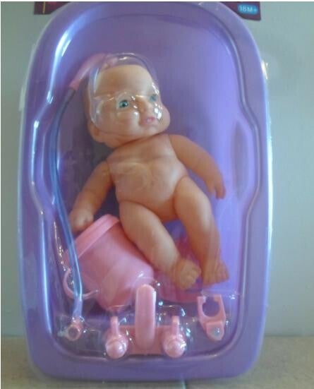 Baby Pop in Bad met Accessoires Paars