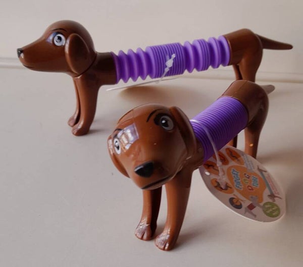 Speelgoed Hond veranderende vorm - Donker Bruin