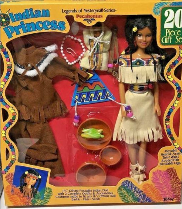 Legends of Yesteryear Pocahontas Indian Princess-pop 29 cm