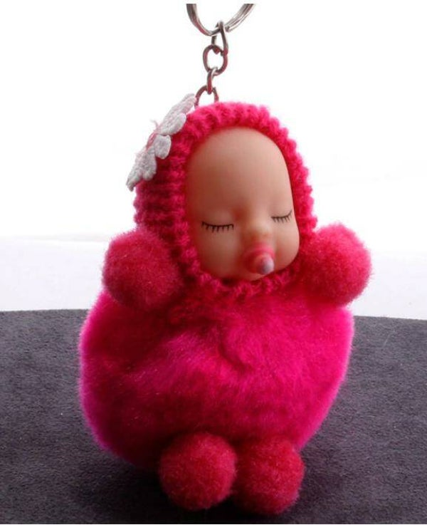 Sleutelhanger Baby Pop Fuchia