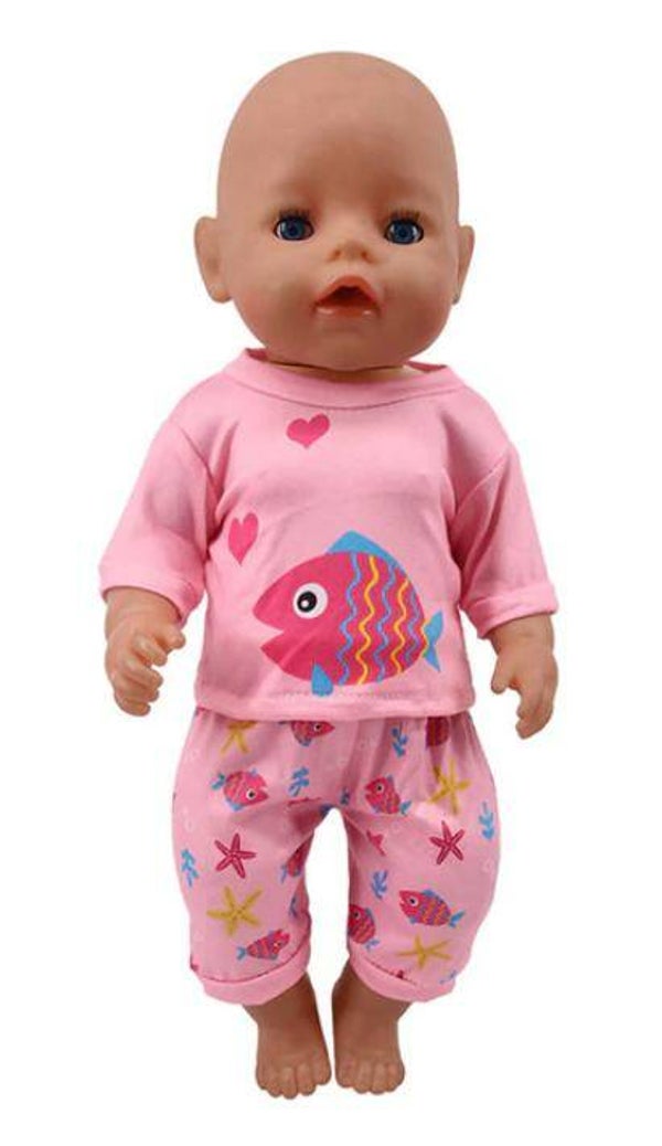 Babypoppen Ensemble Vis 43 Cm