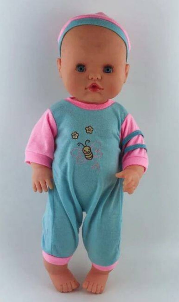 Babypoppen Ensemble Beitje Azuur Blauw 35 cm
