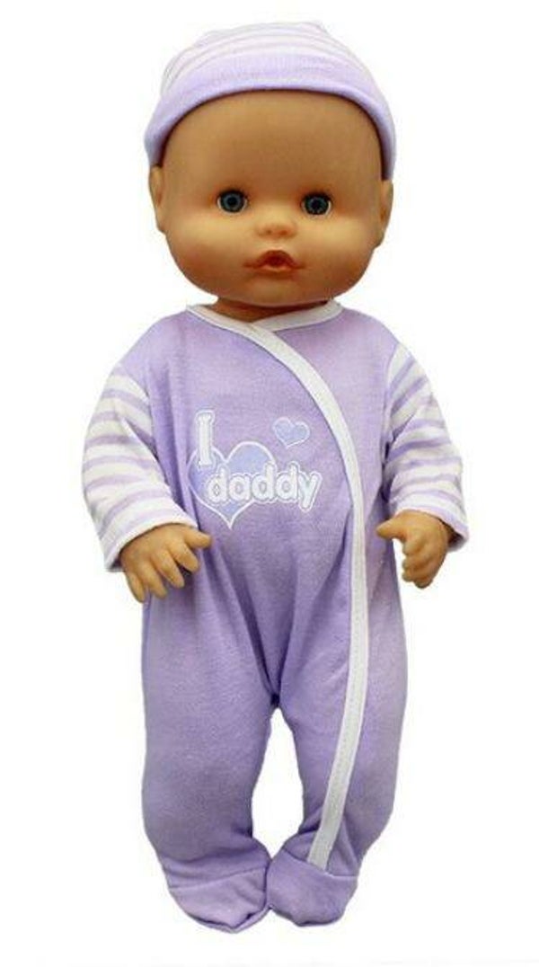 Babypoppen Kruippakje Met Muts Daddy 33 - 35 CM