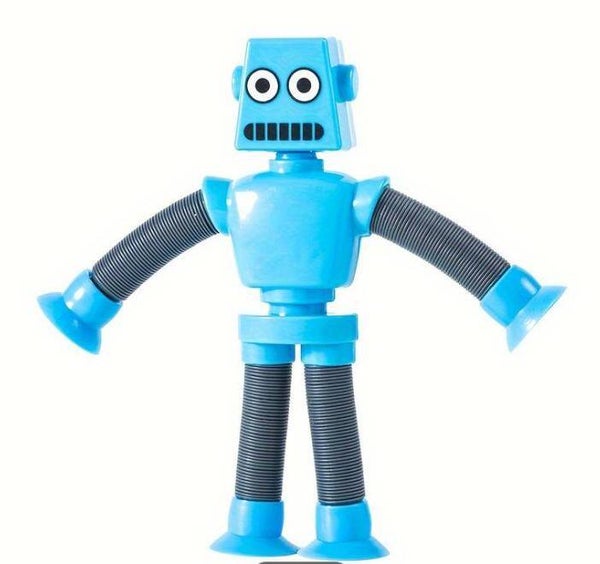 Zuignap Speelgoed Vorm Veranderende Robot Blauw