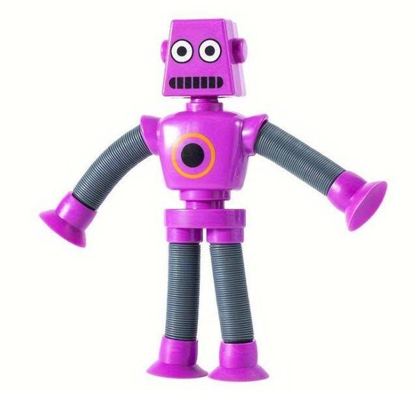 Zuignap Speelgoed Vorm Veranderende Robot Paars