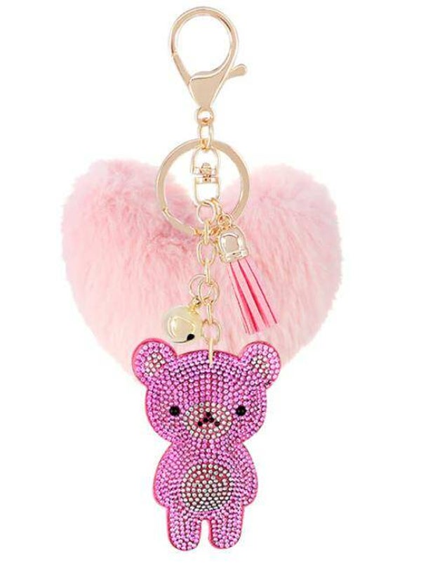 Sleutelhanger Beer Roze