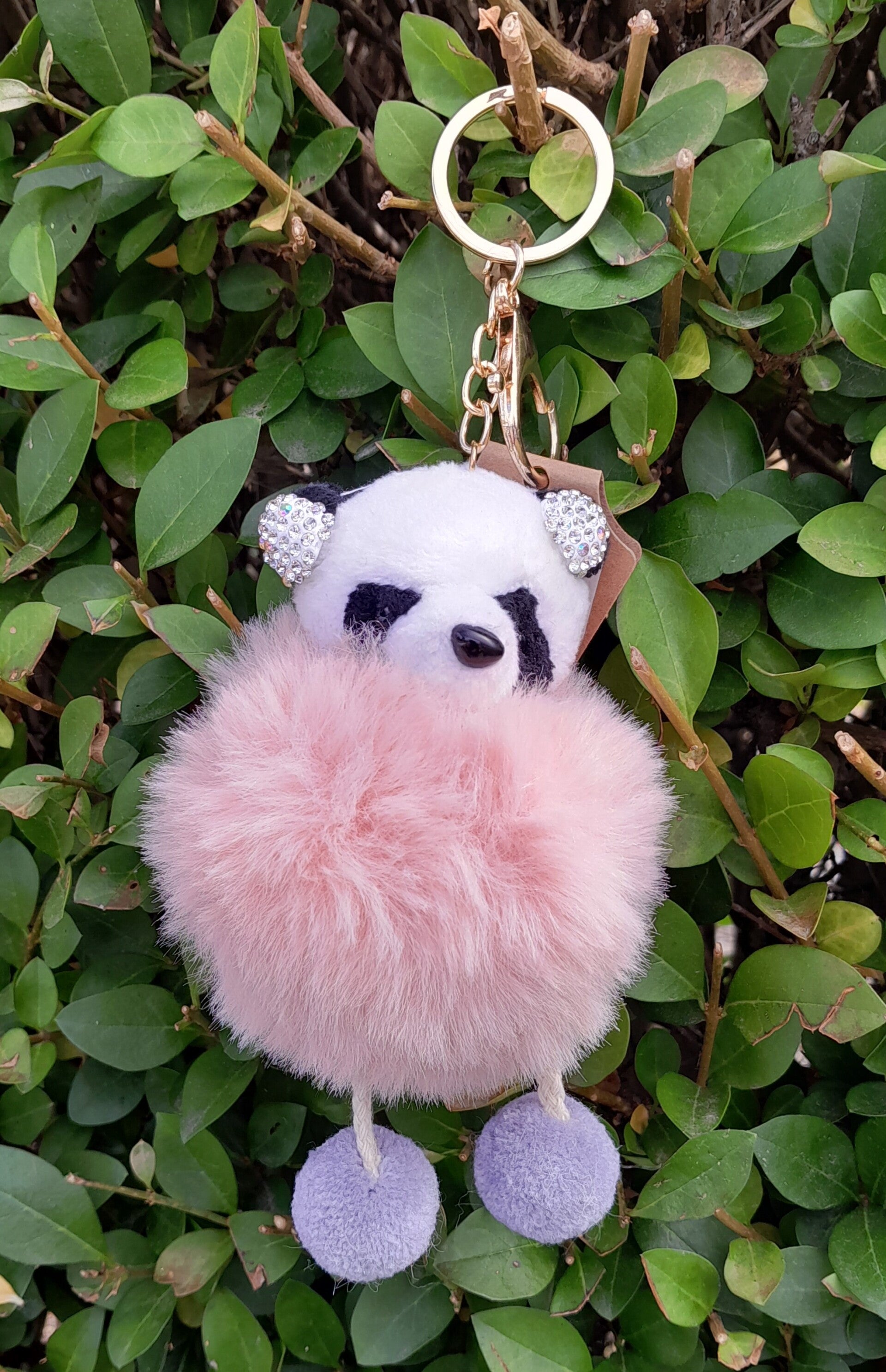 Sleutelhanger Panda 20 * 8 Cm Roze