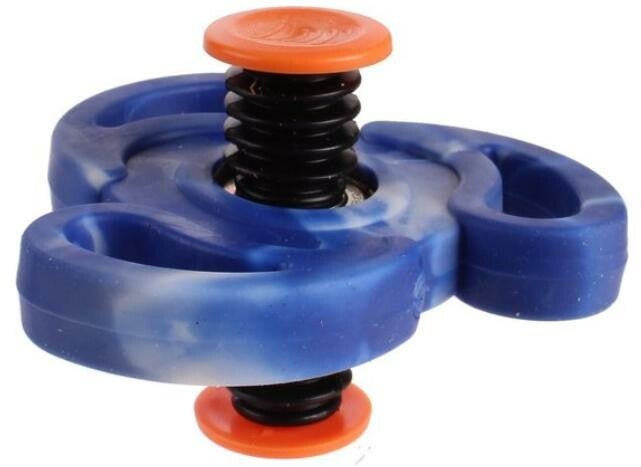 Tom Springing Flip Spinner Junior 7 Cm Blauw rond