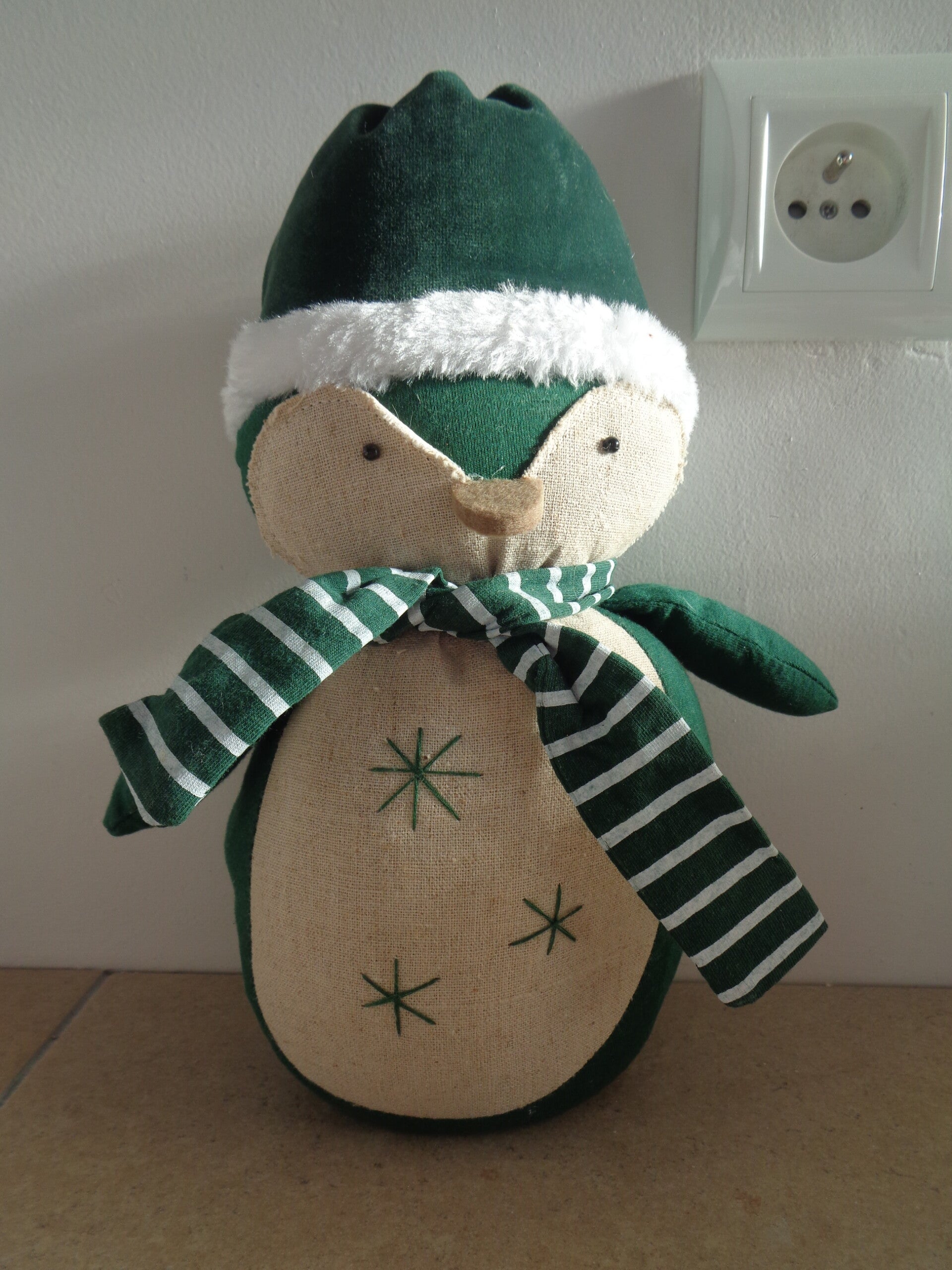 Decoratieve Knuffel Uil Kerst
