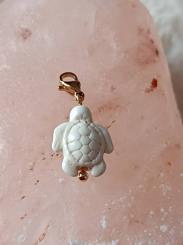 BRELOQUE TORTUE BLANC