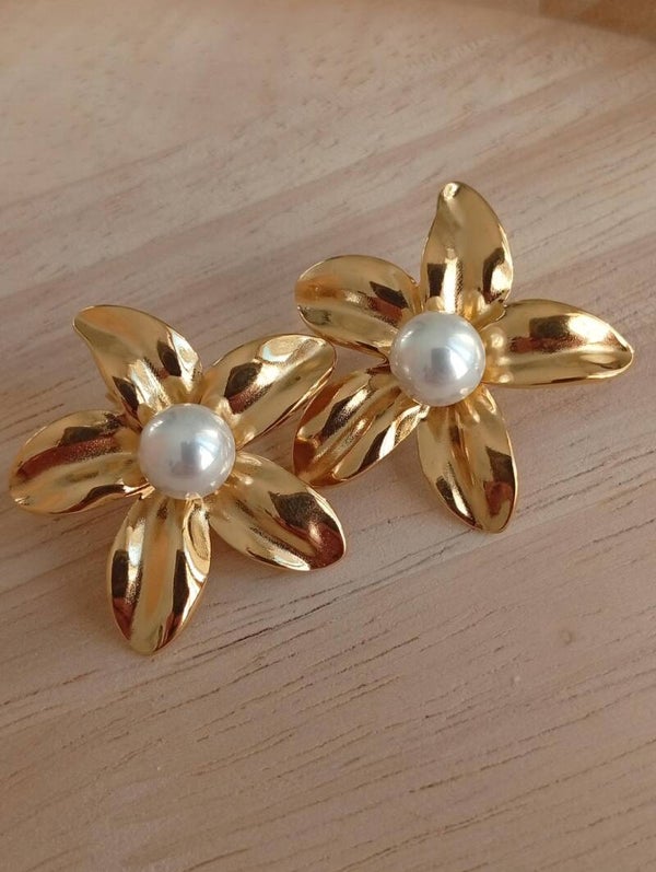boucle d'oreille Fleur