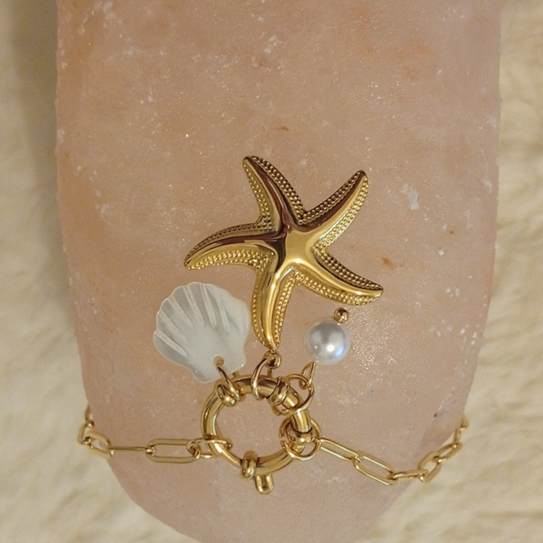 COLLIER  ETOILE BLANC