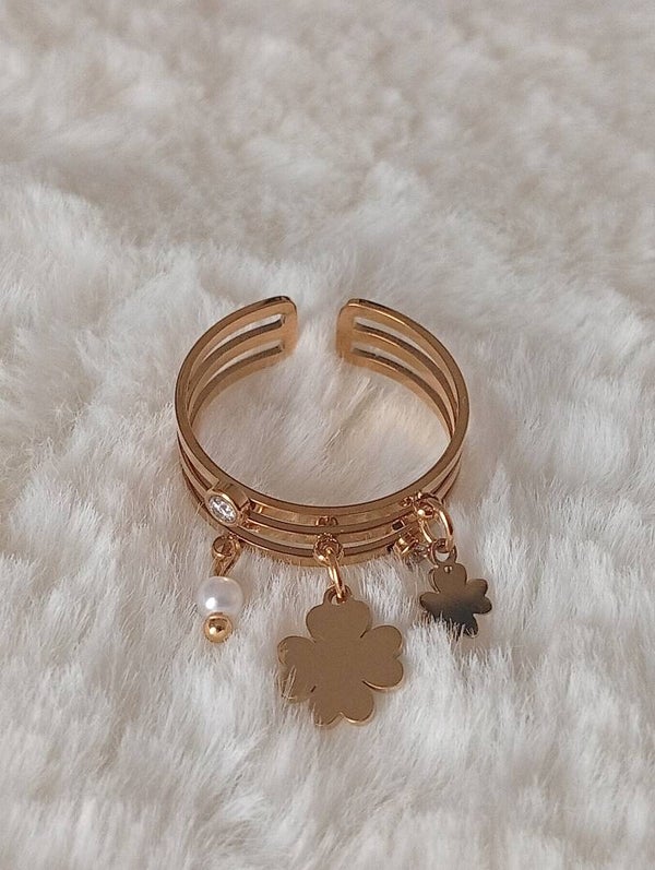 Bague TREFLE "ajustable"