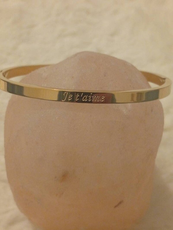 JONC MESSAGE "JE t'aime" or