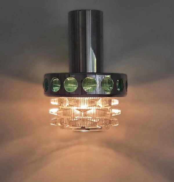 Vintage Massive Space Age wandlamp