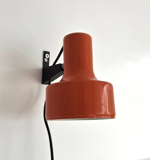 Vintage Anvia Almelo wandlamp oranje