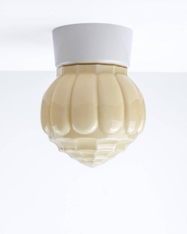 Thabur Art Deco plafondlamp beige