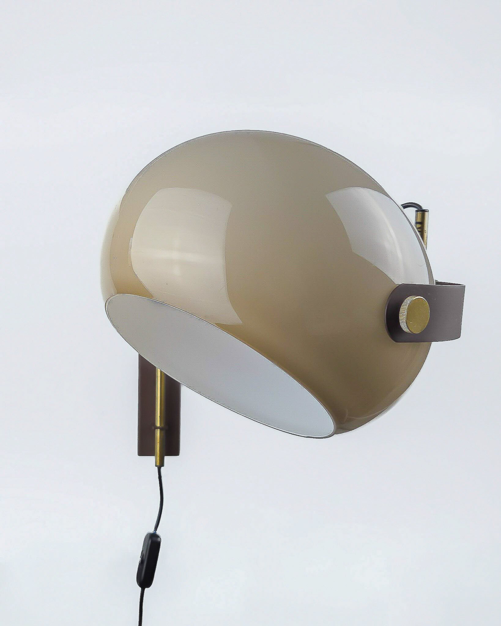 Vintage Dijkstra mushroom wandlamp