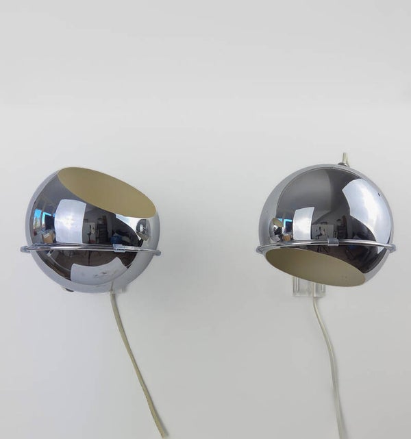 Vintage Gepo eyeball wandlamp 2x