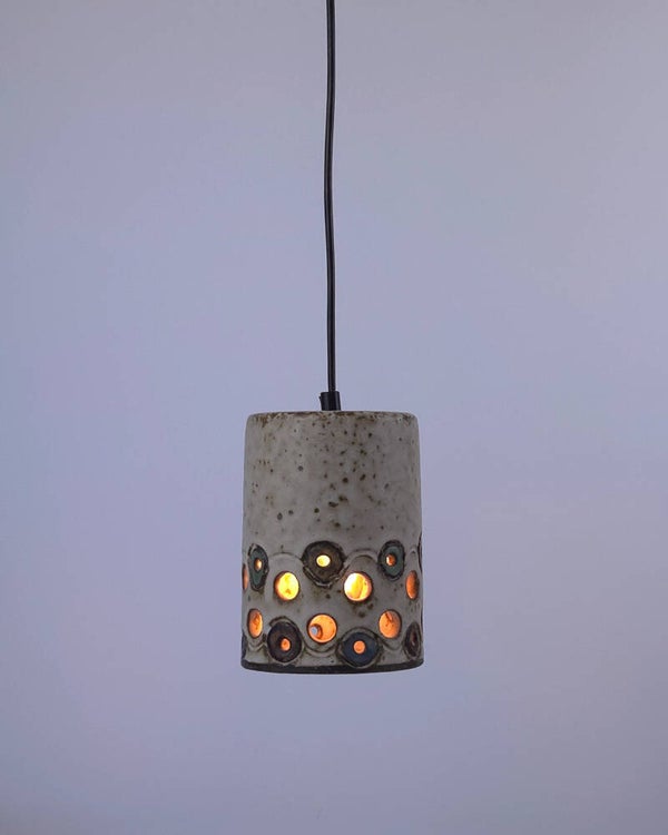 Vintage keramieken hanglamp Hannie Mein