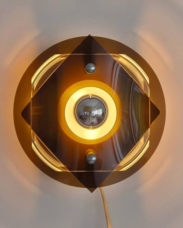 Vintage Herda Space Age wandlamp