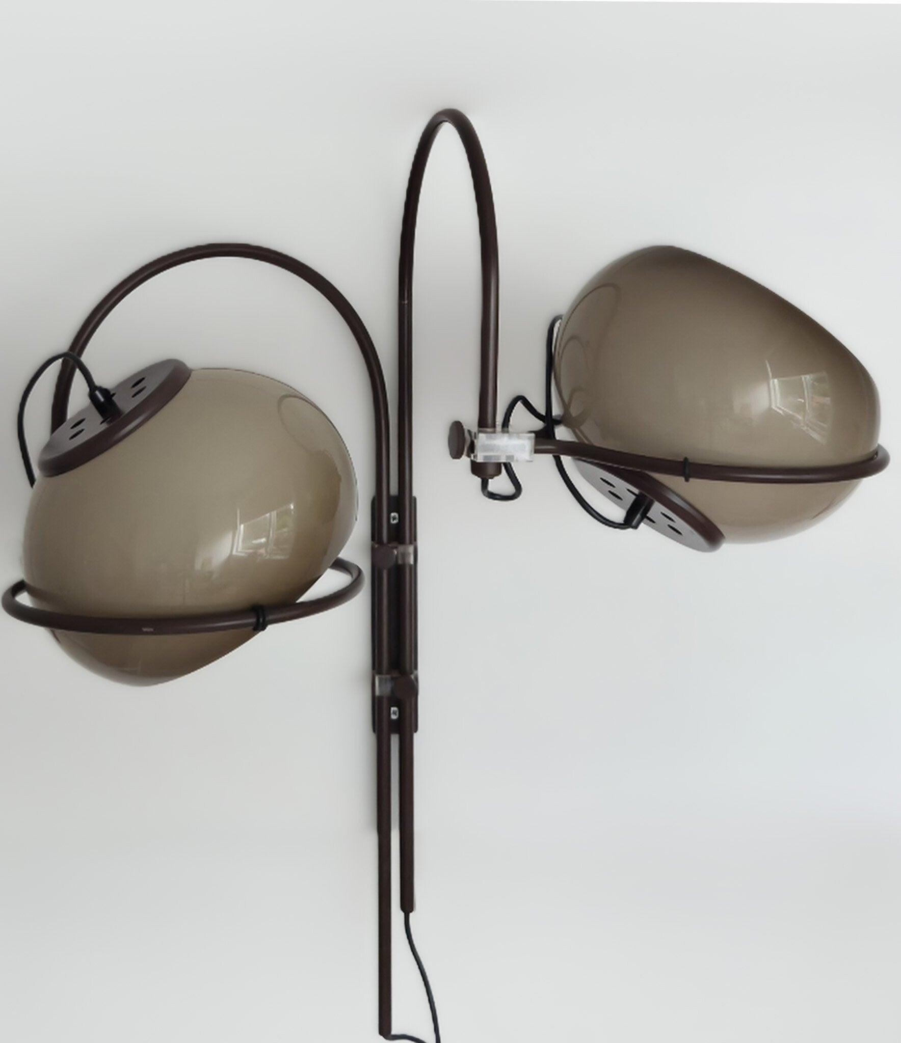 Vintage Gepo mushroom wandlamp dubbele boog