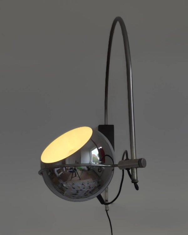 Vintage Gepo wandlamp, booglamp